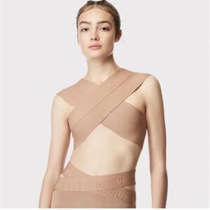 Herve Bandage Crossover Top Size Small
